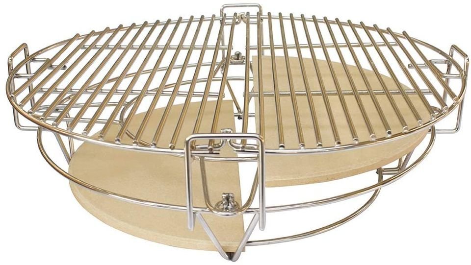 154608582_3975620742489426_1015716641928003505_n.jpg 2 Zone Grilling System with Ceramic Deflectors and Pot Holder - Image 1
