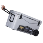 KUER 70QT with wheels ice box manufacturers large fishing seat food Roto-molded Cooler Split Cooler Box with Table for Fishing - Image 2