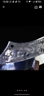 Handmade Chinese Cleaver Tiger Style Chef Knife Slicing Chopping Kitchen Tool - Image 6