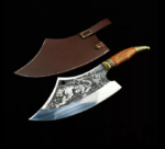 Handmade Chinese Cleaver Tiger Style Chef Knife Slicing Chopping Kitchen Tool