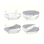 2 Zone Grilling System with Ceramic Deflectors and Pot Holder - Image 2
