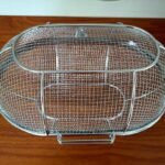 Square stainless steel hollowware for vegetables